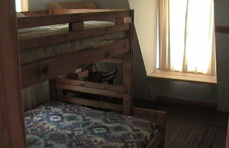 Guest room at Duck Lake Lodge.