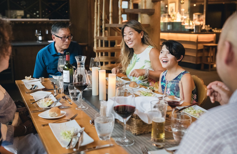 Family dining at Cariboos Lodge.