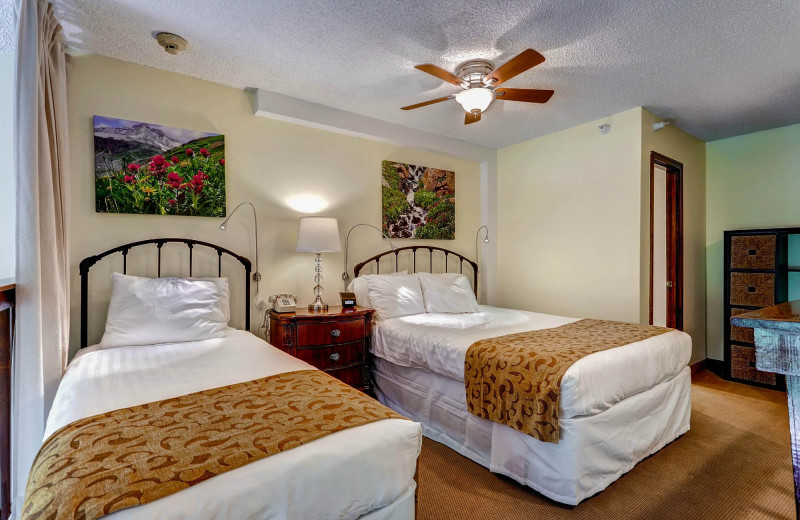 Guest bedroom at Vail Run Resort.