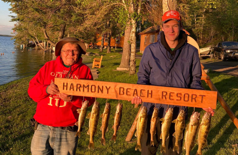 Fishing at Harmony Beach Resort.