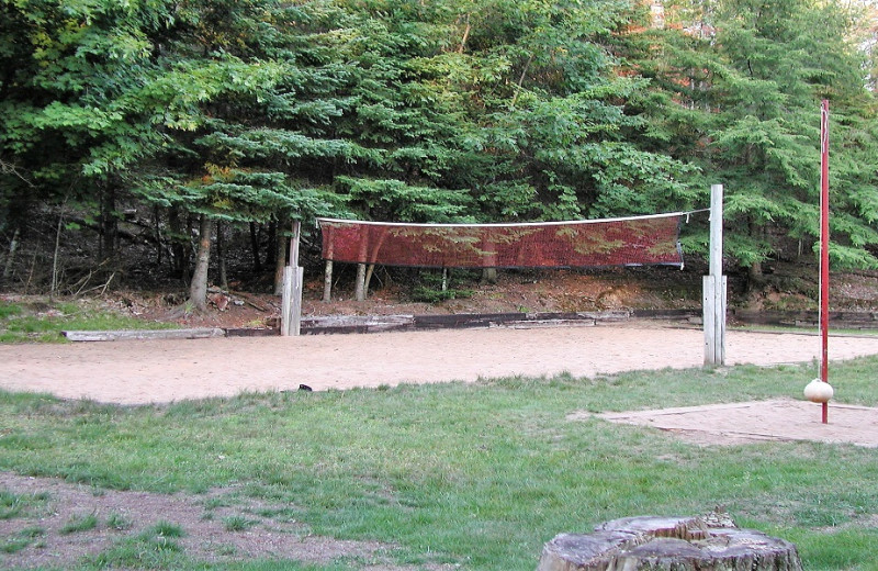 Volleyball court at Gypsy Villa Resort.