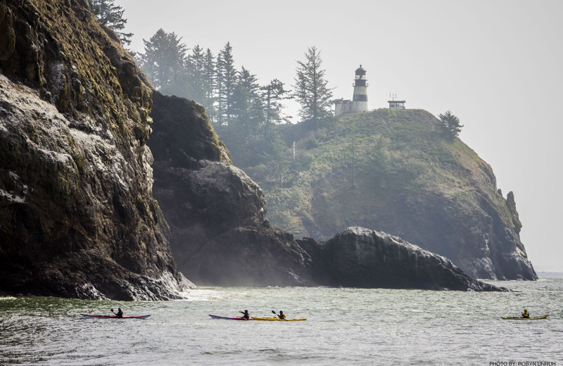 Kayaking at Oceanfront Getaways.