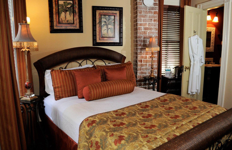 Guest room at The Cedar House Inn Victorian Bed 