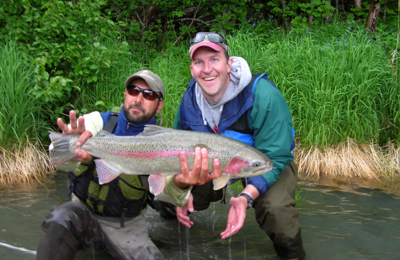 Fishing at Kenai Riverside Lodge.