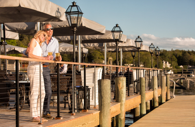 Couple at Boothbay Harbor Oceanside Golf Resort.