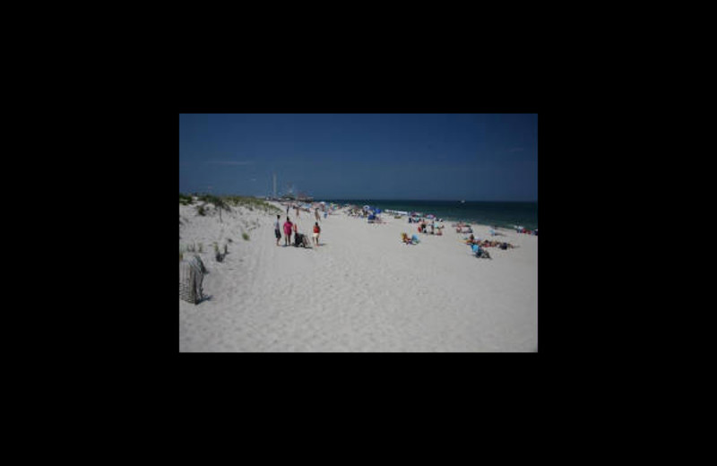 The beach at Luna-Mar Motel.