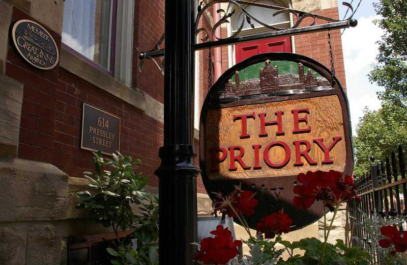 Exterior view of The Priory Hotel.