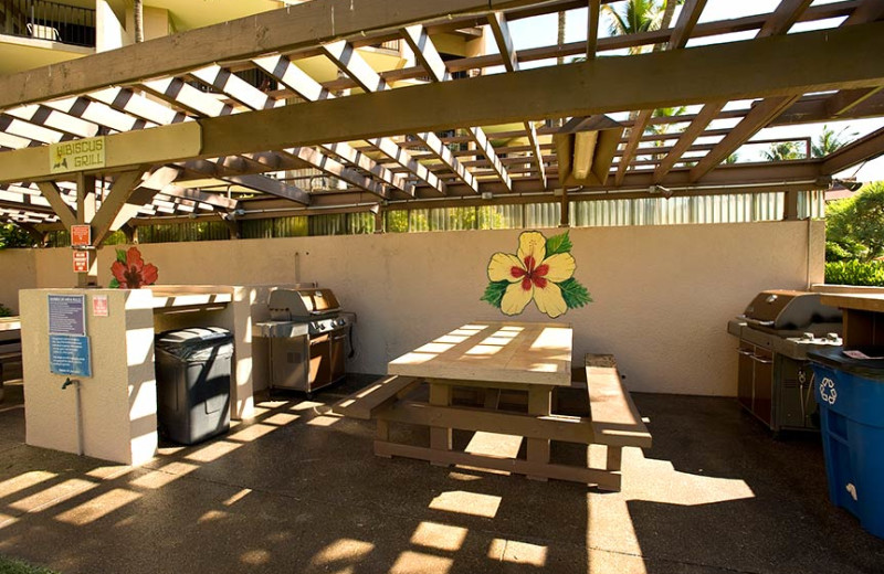 Picnic area at Kamole Sands.