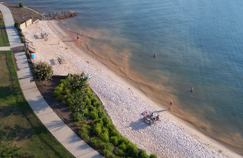 Beach at Mariners Landing.