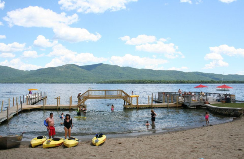 The beach at Flamingo Resort.