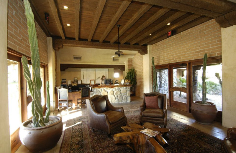 Main lobby at Tubac Golf Resort.