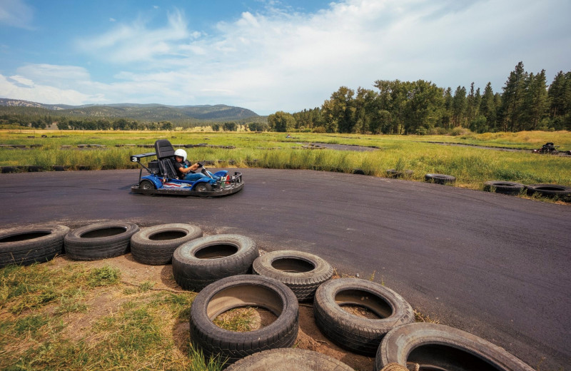 Go carts at The Resort at Paws Up.