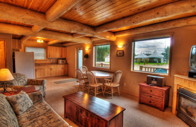 Cabin interior at Elk Ridge Resort.