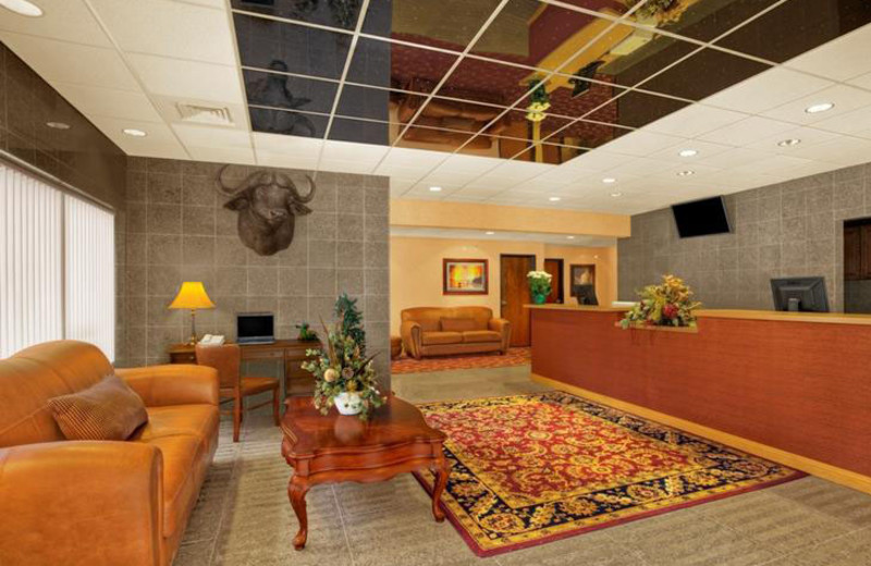 Lobby area at Rushmore Express Inn & Family Suites.