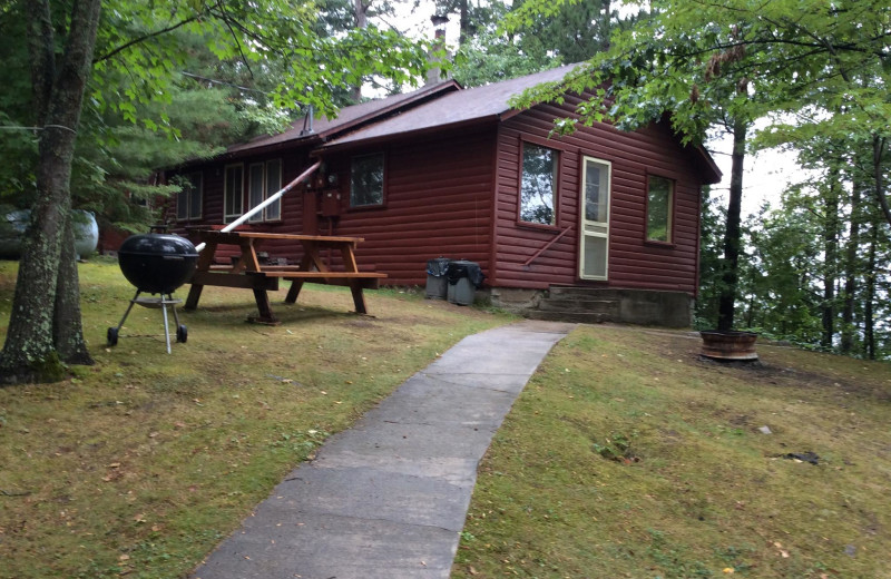 Cabin exterior at Nies Cabins.