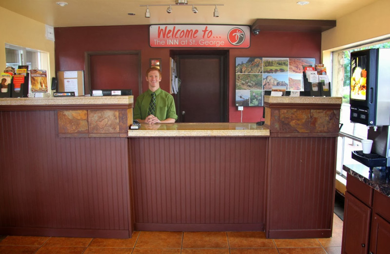 Front desk at The Inn at St. George.