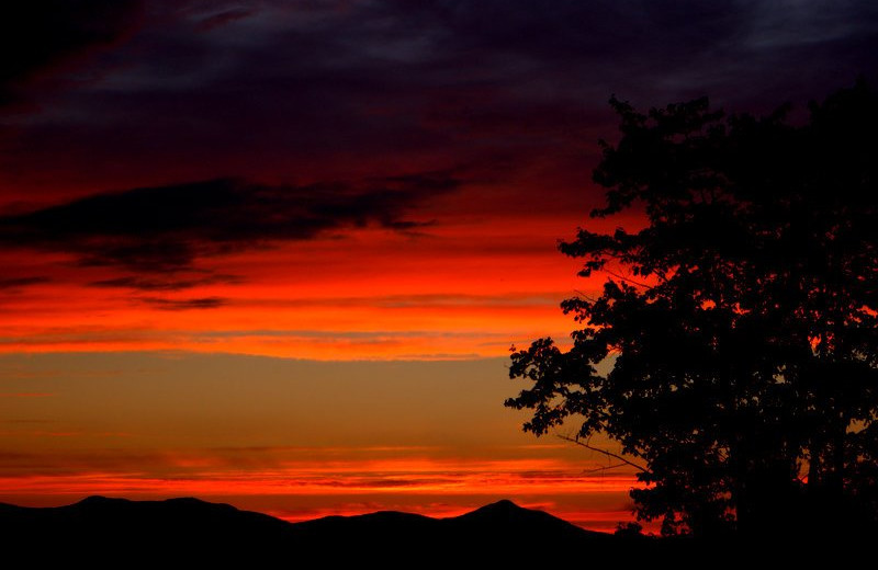 Sunset at Stowe Meadows.