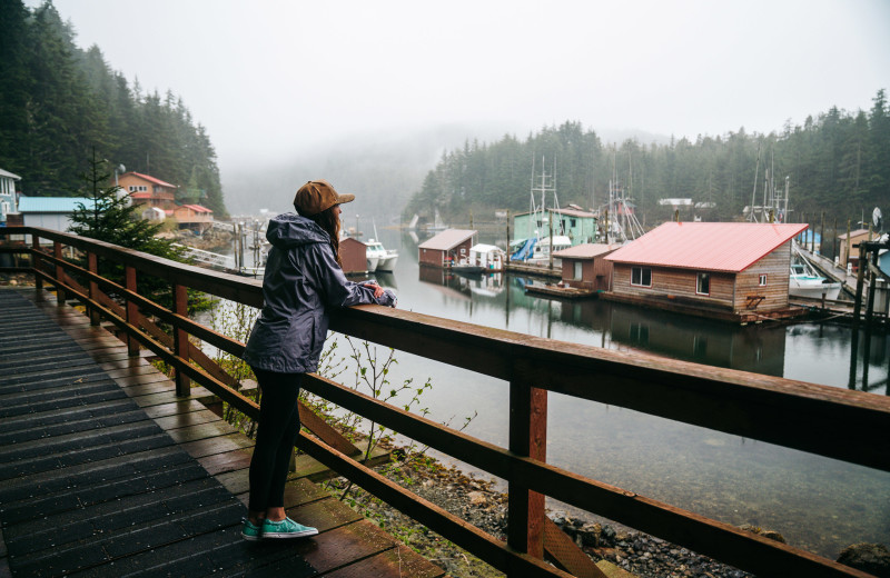 Dock at Elfin Cove Resort.