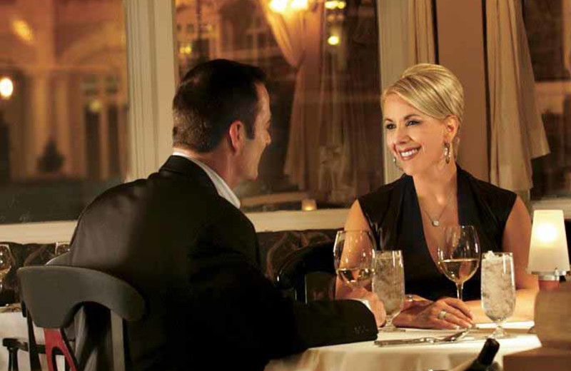 Couple dining at The Fairmont Banff Springs.