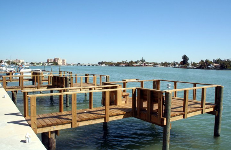 Fishing dock at Liberte Management Group.