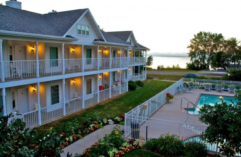 Exterior view of Bay Breeze Resort.