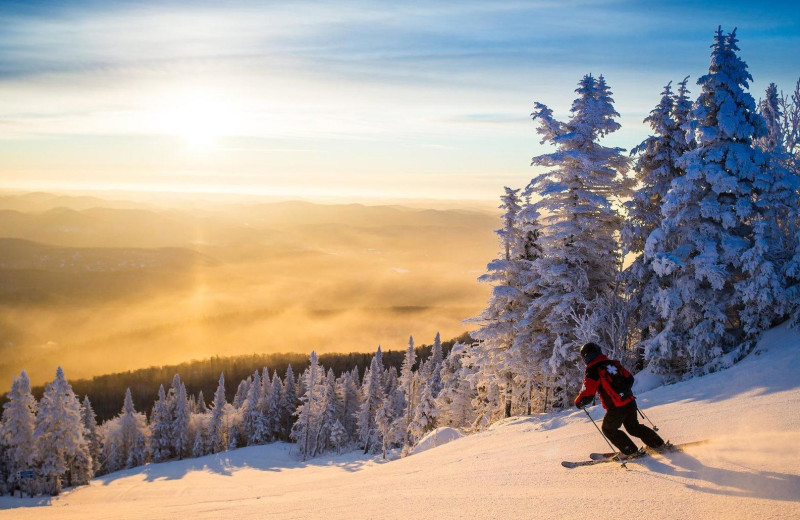 Skiing at Fairmont Tremblant Resort.