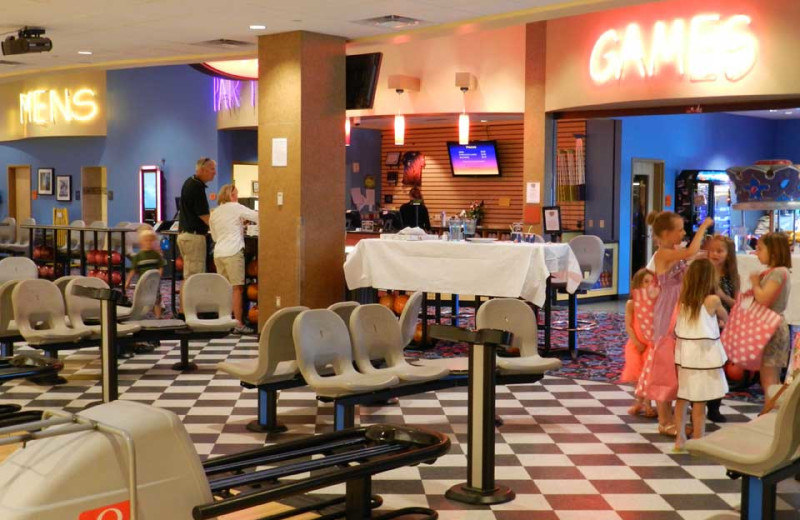 The bowling alley at Sky Ute Casino Resort.