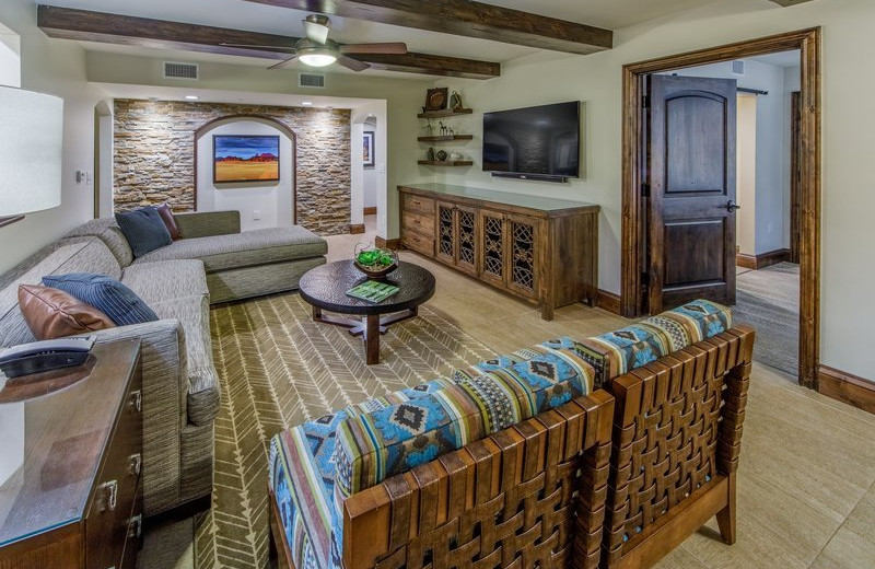 Guest room at Holiday Inn Club Vacations Scottsdale Resort.