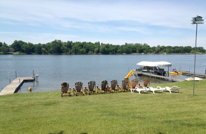 The beach at Weslake Resort.