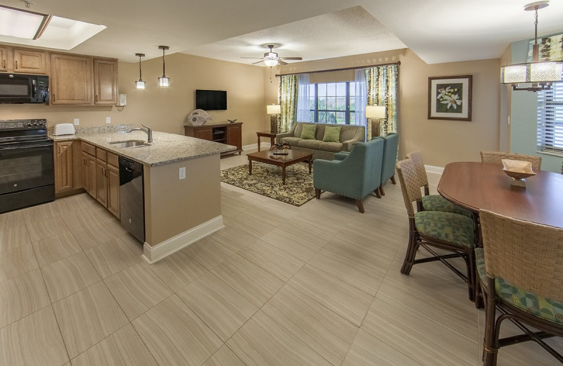 Guest room at Holiday Inn Club Vacations at Orange Lake Resort.