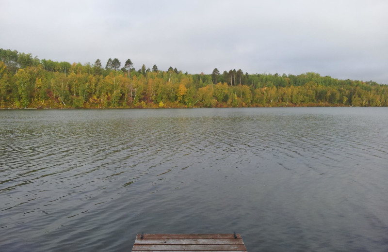 Lake view at Isle O' Dreams Lodge.