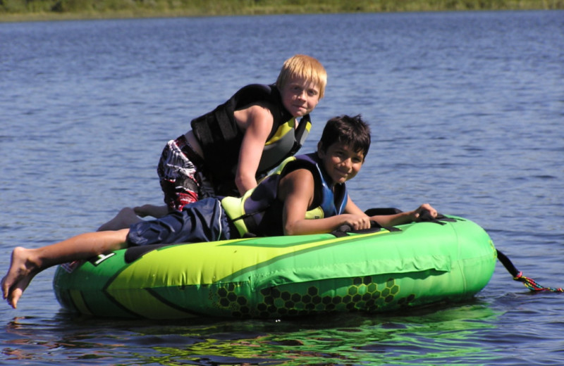 Water tubing at Kokomo Resort.