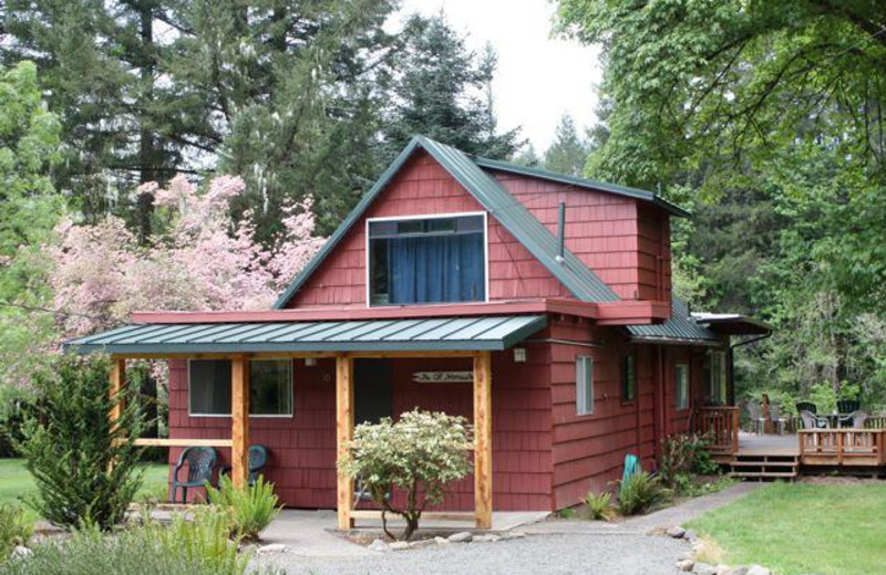 Cabin exterior at The Wayfarer Resort.