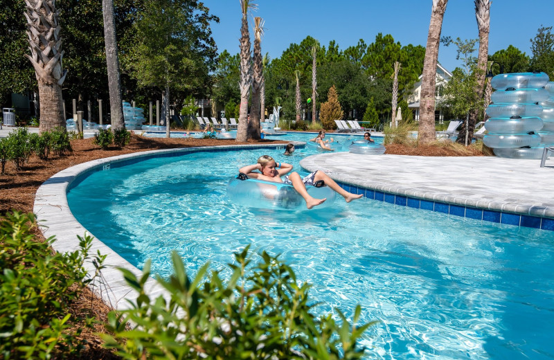 Lazy river at Watercolor Beach Club.