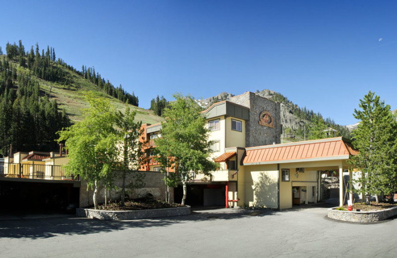 Exterior of Resort in Spring at the Red Wolf Lodge at Squaw Valley