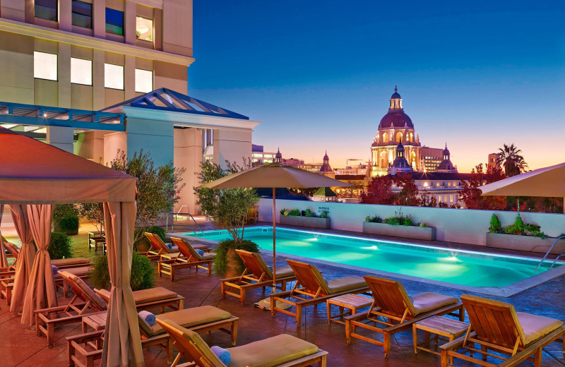 Outdoor pool at The Westin Pasadena.