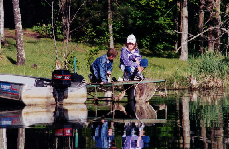 Fishing at Little Norway Resort.