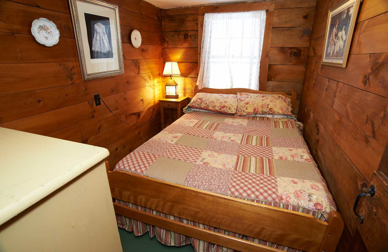 Lodge guest room at Cottage Place on Squam Lake.