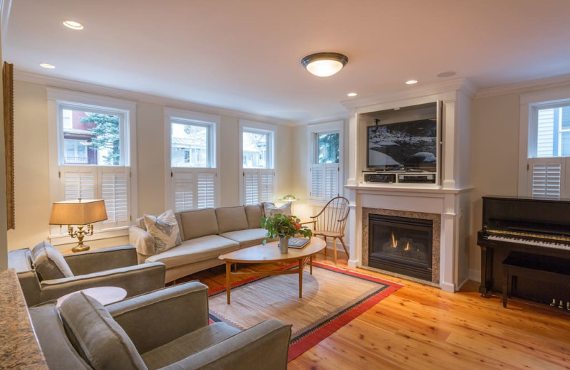 Rental living room at Welcome to Telluride Vacation Rentals.