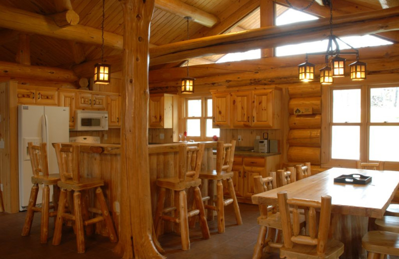 Cabin kitchen at Buckhorn on Caribou.
