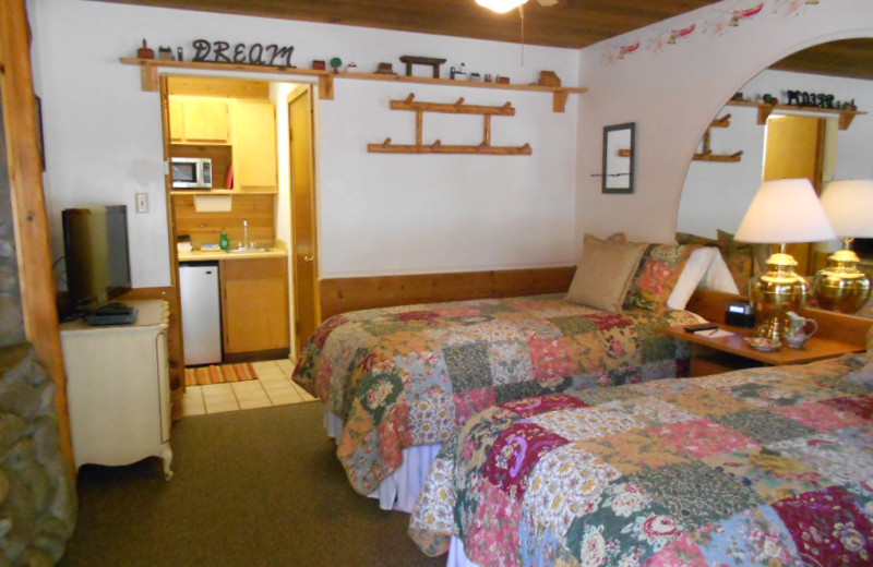 Guest room at Heavenly Valley Lodge.