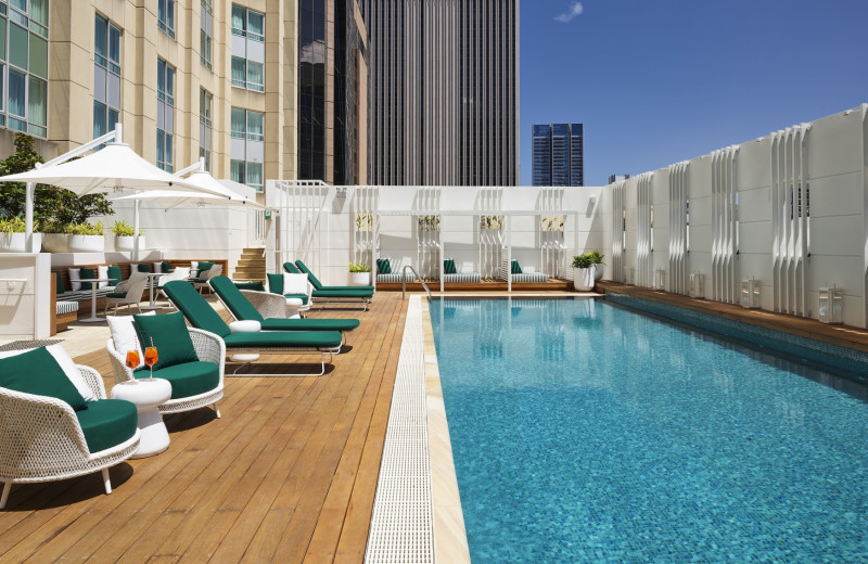 Outdoor pool at Swissotel Sydney.