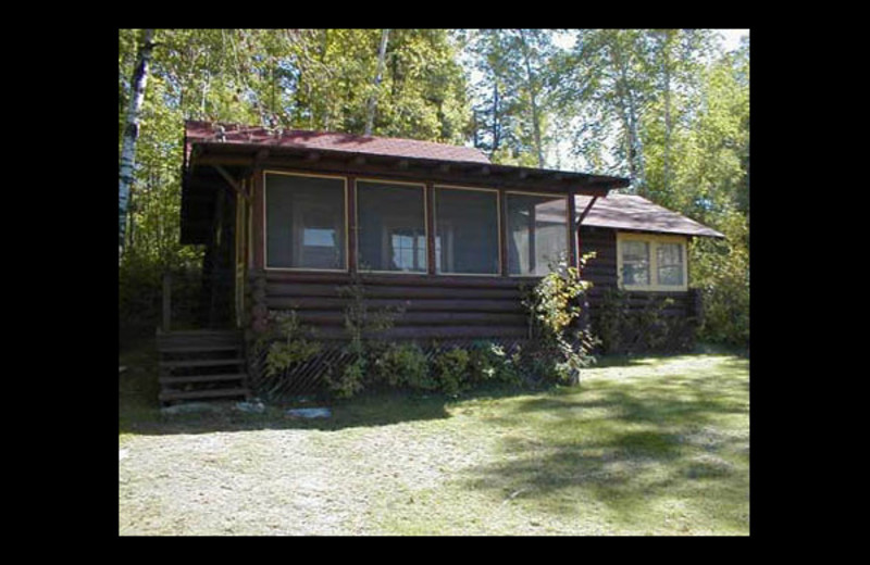 Cabin exterior at Nelson's Resort.