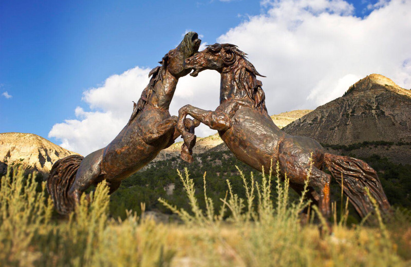 Horse statue at Branded Rock Canyon.