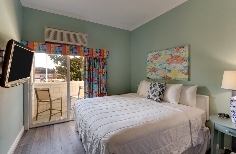 Guest room at Palm Suites.