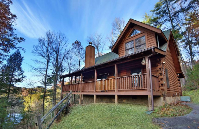 Cabin exterior at Little Valley Mountain Resort.