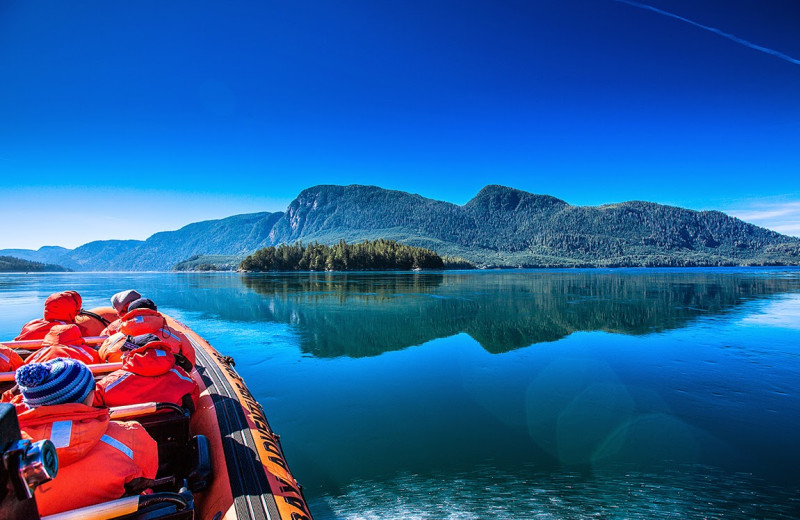 Boating at April Point Lodge and Fishing Resort.