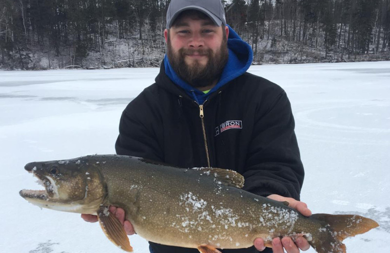 Ice fishing at Buckhorn on Caribou Lake.