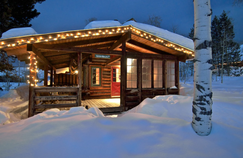 Cabin exterior at The Home Ranch.