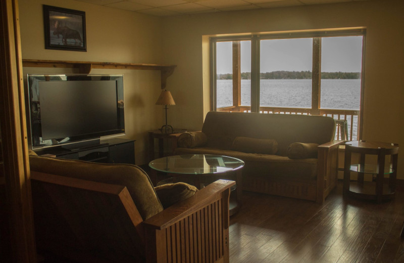 Guest room at Lake Cabins Resort.